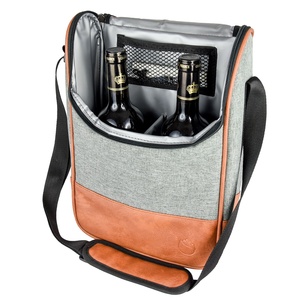 Bolsa <span class=keywords><strong>de</strong></span> botella <span class=keywords><strong>de</strong></span> <span class=keywords><strong>vino</strong></span> <span class=keywords><strong>de</strong></span> cuero <span class=keywords><strong>de</strong></span> lujo a prueba <span class=keywords><strong>de</strong></span> fugas personalizada, bolsa <span class=keywords><strong>de</strong></span> <span class=keywords><strong>vino</strong></span> con aislamiento <span class=keywords><strong>de</strong></span> 2 botellas - Product Image 2