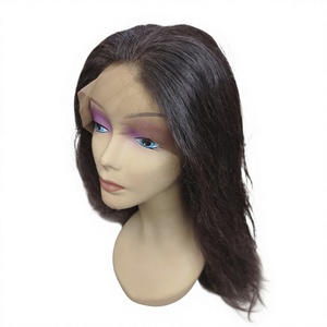 Brazilian Remy Human Hair Lace Front <b>Wig</b> Transparent for Lace Glueless 13x4 Straight <b>Bob</b> 180% Density Medium for Black Women - Product Image 1