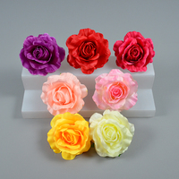 Großhandel Hochzeit dekorative Pflanzen große Seide Rose künstliche Blumen köpfe für Hotel Hochzeit Dekor