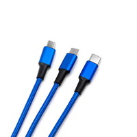 Fabrika doğrudan ucuz LED Logo ışığı up 6-in-1 tip-c ve USB-A tip-c 8-Pin 1.2M naylon örgü koruyucu hızlı şarj kablosu