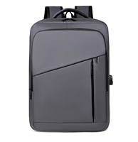 Sac à dos professionnel élégant et imperméable pour ordinateur portable avec motif à panneaux pour garçons