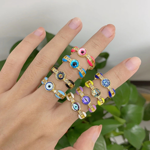 แหวนประดับอัญมณี,แหวนแก้วหลากสีทรงหยดน้ำตาปีศาจไม่เหมือนใคร - Product Image 6