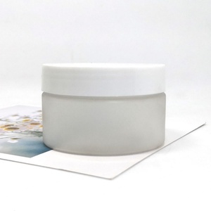 Wholesale in Stock 80ml 60ml 50ml 40ml PET Matte Cosmetic Jars with White Lid for Skin Care Body <b>Scrub</b> Butter - Product Image 3