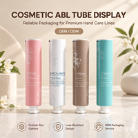 Tube de crème pour les mains en aluminium-plastique, type assemblé, avec vis, logo personnalisé, impression UV, remplacement pratique, corps séparé