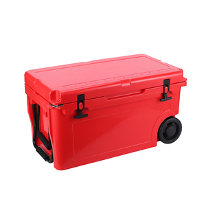 Glacière à roulettes en plastique rotomoulé 55QT personnalisée – Réutilisable, portable, étanche et anti-fuite pour les voyages et les boissons - Product Image 5