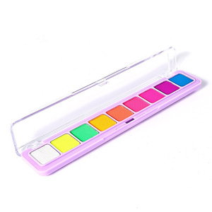 จานสีพลาสติกหลากสีสันพร้อมเฉดสีสดใส 8 เฉดสำหรับงานศิลปะและงานฝีมือ - Product Image 3