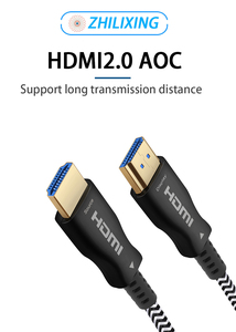 Câble <span class=keywords><strong>HDMI</strong></span> optique d'usine 4K/60Hz UHD 18 Gbps haute vitesse 10M/50M/100M longue portée <span class=keywords><strong>HDMI</strong></span> 2.0 pour TV et projecteur - Product Image 2