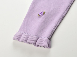 Lady French Style O-neck Long Sleeve Single-breasted <strong>Cardigan</strong> Slips Mini Dress Women Solid Knit Flowers <strong>Twin</strong> <strong>Sets</strong> - Product Image 6