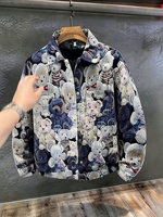 Blouson Bomber Décontracté Haut de Gamme à Imprimé Animal, Coupe Ample Style Coréen, Manches Longues, Nouvelle Collection Automne 2026 pour Hommes