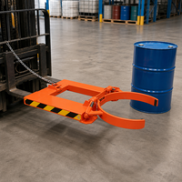 DG40 Grappin de levage robuste pour chariot élévateur, capacité 340 kg, pince à cerceau automatique pour fûts en acier de 55 gallons