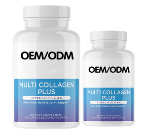 Suplementos de colágeno múltiple para apoyar la piel del cabello, uñas, articulaciones, Colágeno Hidrolizado para mujeres con tipos I, II, III, V y X - Product Image 2
