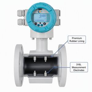 เครื่องวัดอัตราการไหล CXLD DN450 PN10 ยางหุ้ม 316L อิเล็กโทรด RS485 สำหรับน้ำ น้ำเสีย เคมีภัณฑ์ อุตสาหกรรมเหมืองแร่ - Product Image 4