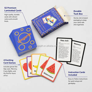 Set di 52 Carte Flash Bilingue Inglese-Cinese Premium per l'Apprendimento dei Bambini, <span class=keywords><strong>Giochi</strong></span> Educativi, Produzione Personalizzata all'Ingrosso - Product Image 2