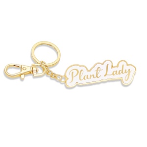 سلسلة مفاتيح معدنية بشعار مخصص للبيع بالجملة مع تصميم زهرة لطيف على طراز عتيق وشكل آلة البيبا الموسيقية مزودة بخطاف - Product Image 5