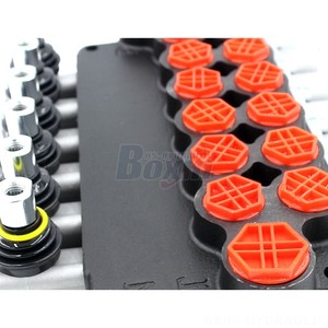วาล์วควบคุมทิศทางไฮดรอลิกแบบหลายทาง P80-G12-G34 6 ทาง 80 ลิตร แบบแมนนวล ผลิตจากเหล็กหล่อ เกลียวใน - Product Image 3