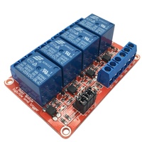 Carte d'extension de relais à déclenchement par niveau haut et bas isolée par optocoupleur, module de relais 4 voies 5V/12V/24V