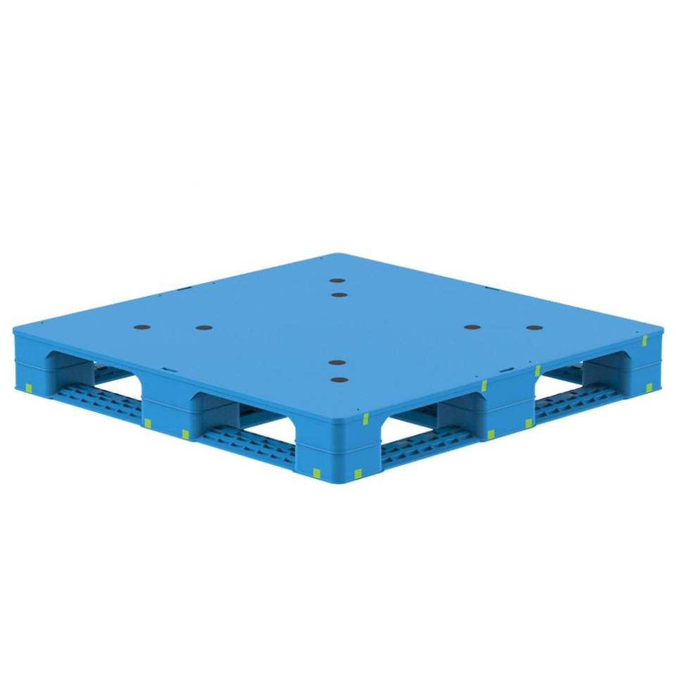 Heavy Duty HDPE Industrial Euro Pallets Double Faced 4-Way Entry ...