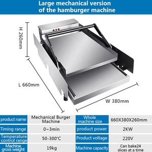 Machine à pain à <span class=keywords><strong>hamburger</strong></span> électrique automatique en métal pour hamburgers et galettes – <span class=keywords><strong>Prix</strong></span> - Product Image 2