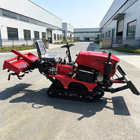 Tracteur agricole compact à chenilles en caoutchouc 35 CV pour terrains en pente, travaux de drainage, de buttage et de labourage sur terres arides