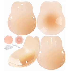 Couvre-mamelons invisibles en forme de lapin, ultra-fins, à <span class=keywords><strong>forte</strong></span> adhérence, pour un effet push-up instantané et solide, pour femmes - Product Image 1