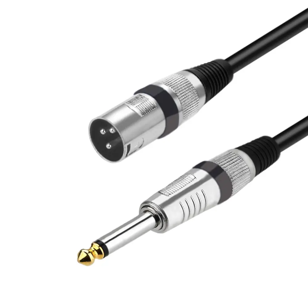 Microphone cable 1/4 Inch TS to XLR male to male Audio cable Mono Jack Mic XLR Cable