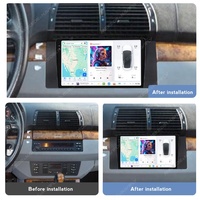 MEKEDE DUDUAUTO AUTO 2K Radio Multimedia con Pantalla Android 2 DIN FM WIFI BT 4G para BMW E39 E53 X5