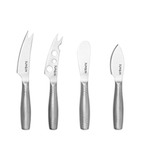 Jun Qin Ensemble de couteaux à fromage portables Mini outils de cuisine en acier inoxydable avec CP-7610-2 à beurre durable
