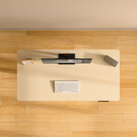 Bureau d'étude électrique moderne pour la maison et le bureau, réglable en hauteur avec 2 moteurs, pour position assise ou debout, avec structure métallique