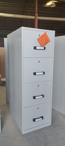 Armoire de classement moderne en métal ignifuge à 4 tiroirs avec serrure à clé, revêtement en poudre écologique pour la maison, le bureau et l'hôtel - Product Image 6