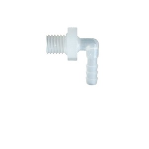 Conector de plástico en forma de codo con rosca 6-M8 para manguera de jardín y uso con agua. - Product Image 5