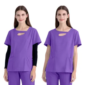 Professional Custom Logo Nursing Medical Uniform Luxury Apparel Hospital Scrub Suits - Product Image 5