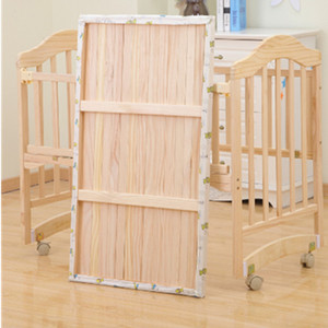 <span class=keywords><strong>Cuna</strong></span> de Madera Sólida para Bebé Recién Nacido, <span class=keywords><strong>Cuna</strong></span> <span class=keywords><strong>Mecedora</strong></span> con Ruedas, Altura Ajustable, Convertible a Cama Colegiada para Guardería - Product Image 5