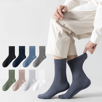 Chaussettes d'affaires en coton pour hommes toutes saisons, anti-odeurs, anti-humidité, pour le bureau et le quotidien