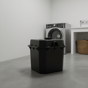 Bomba de Desagüe Automática para Lavadero, 6 Galones, 120 Voltios, 1/2 HP, Plástico Negro, para Aplicaciones de Lavandería - Product Image 2