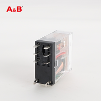 Relais électromagnétique A&B ABFT2C0730LT 230VAC 6A, miniature, étanche, contacts en alliage d'argent, usage général AC/DC