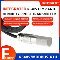 Sonde de température et d'humidité industrielle HENGKO HT605 RS485 Modbus RTU, étanche, pour serre et CVC