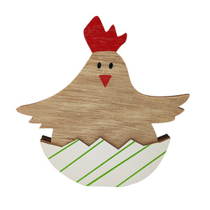 ตุ๊กตาไก่อีสเตอร์ ของตกแต่งไม้สำหรับบ้าน ห้องนั่งเล่น สไตล์สแกนดิเนเวียน งานฝีมือจิ๋วสำหรับตกแต่ง - Product Image 4