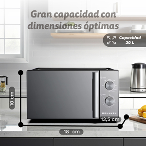 Four à micro-ondes Grunkel 20L avec fonction grill, puissance 800W - Product Image 4