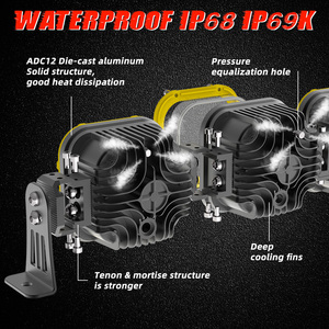 Barras de luz empalmadas para todoterreno, barra de luz Led Super brillante IP69K, 1200M, 4x4, <span class=keywords><strong>Can</strong></span> <span class=keywords><strong>Am</strong></span> <span class=keywords><strong>x3</strong></span> <span class=keywords><strong>Maverick</strong></span>, Modular, Linkable - Product Image 5