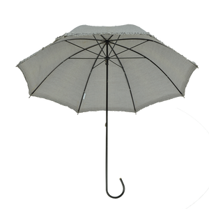 16 pouces TC Coton Mât Et <span class=keywords><strong>Baleines</strong></span> En Métal Dentelle <span class=keywords><strong>Parapluie</strong></span> Droit - Product Image 1