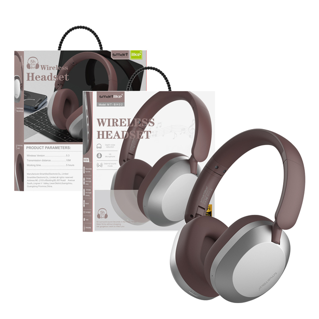 MT-BH02 BT V5.3+EDR HiFi Wireless Mobile Phone Gaming Earbuds Headset Multification Over Ear Earphone Auriculares Inalambricos