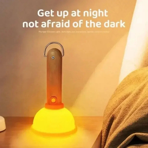 Wholesale Funny Toilet Plunger Shape Night <b>Light</b> Home Bedroom Stepless Dimming <b>Sleeping</b> Lamp USB Rechargeable Tricky Decor Gift - Product Image 3