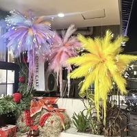 Boho Large Plume Fleurs séchées naturelles Herbe de pampa pour mariage et décoration intérieure pour Noël Saint Valentin Pâques
