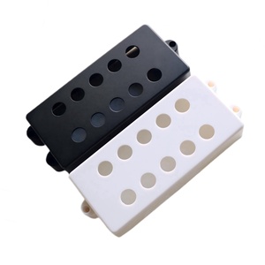 Cache-captateur de <span class=keywords><strong>basse</strong></span> <span class=keywords><strong>5</strong></span> <span class=keywords><strong>cordes</strong></span> <span class=keywords><strong>Musicman</strong></span> noir satiné et blanc, vente en gros d'usine - Product Image 1