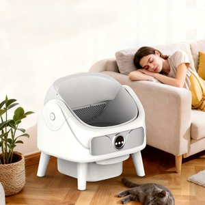 Intelligente Automatische Anti-Spritz Edelstahl-Katzentoilette mit Großem Fassungsvermögen und Elektrischer Schaufel im Übergroßen Design - Product Image 2