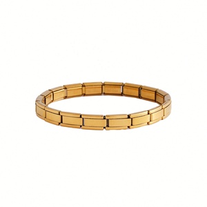 Bracelet en acier inoxydable 7 mm de style italien simple et élégant, fait main, chaîne DIY, design classique, idéal pour un cadeau - Product Image 2