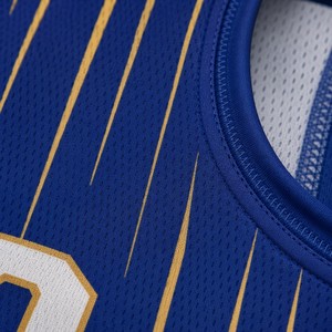 Maillot de basketball personnalisé OEM, sublimation, bordure contrastante, sans manches, design épuré, tenue d'équipe - Product Image 4