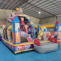 Castillo Inflable Multifuncional Comercial de PVC Profesional THL, Personalizable, para Exteriores, para Parques de Diversiones