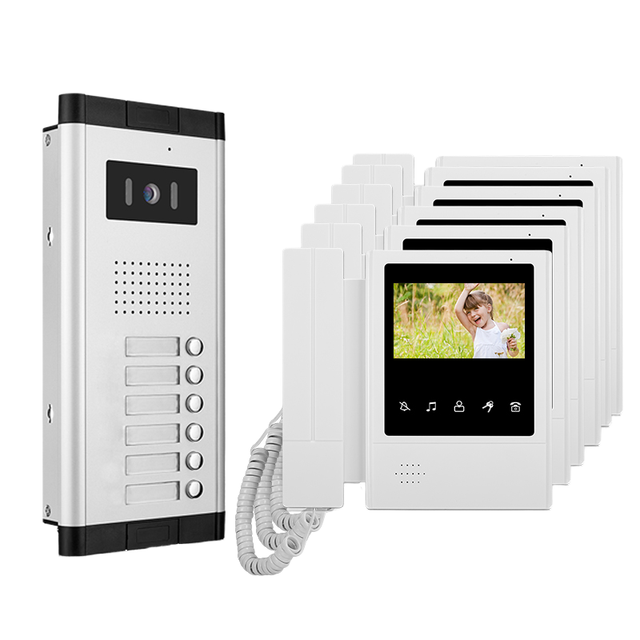 Best Quality 5-Button Touch Screen IP Video Door Phone System 720P Two-Way Intercom IR Night Vision Easy Installation ABS