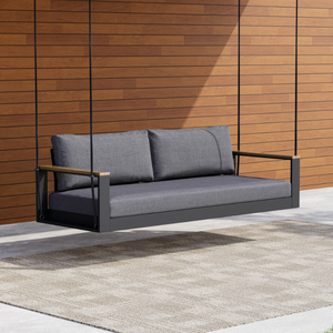 Columpio <span class=keywords><strong>Colgante</strong></span> Moderno de Alta Calidad para Exteriores, Sofá Columpio con Marco de Aluminio Metálico para Jardín o Muebles de Hotel - Product Image 6